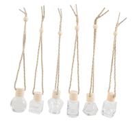 VINTORKY 6piezas Colgante Coche Perfume Minibotellas Difusoras De Fragancia Ligero y Práctico