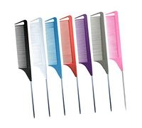 VINTORKY 6piezas Peine De Antiestático Peine De De Rata Para Salón Profesionales Para Mujeres y Hombres Para Cardar y Rayar Casa Salón De