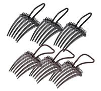 VINTORKY 6piezas Peines De Pelo Para Coleta Accesorios De Para Mujeres Peines Para Cabello Fluffy Con Banda Para Tipo De Cabello