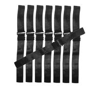 VINTORKY 8 Piezas Diadema para el pelo correa de peluca gorro de peluca para hacer pelucas correa elástica diademas elásticas agarre de peluca Banda elástica de poliéster negro. Black