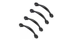 VINTORKY 8 Tiradores de Puertas para Armarios en Aleación de Zinc Negro Estilo Americano Artesanía Fina y Tornillos de 2.7cm Habitaciones