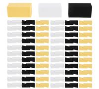 VINTORKY 90 esponjas de maquillaje en forma de cuña - Bloque de espuma angular para pintura artística - Aplicadores de esponja de pintura en forma de cuña para proyectos de arte, maquillaje o