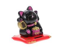 VINTORKY Adorno Solar Interactivo De Gato Japonés para Decoración del y Auto Estatua De Invocación De Diseño y Divertido Original para De