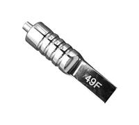 VINTORKY Agarre Máquina de Tatuar de Acero Inoxidable 49f Reutilizable y Antióxido Tubo de Agarre Plateado para Accesorios de Tatuador