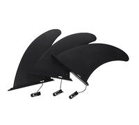 VINTORKY Aletas Centrales de Nailon Clip para Tabla de Surf Inflable Negra, 3 Piezas Resistentes y Ajustables, Accesorio Estable para Longboard y Stand Up Paddle en Deportes Acuáticos