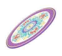 VINTORKY Alfombrilla Protectora Para Cuencos De Meditación Cojín Bordado Con Diseño Floral Antideslizante y Duradero Para Prácticas De Sonido Budista y Música De Meditar