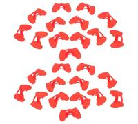 VINTORKY Alimentador Gallinas Gafas Antipicaje de Plástico Abs Rojo para Gallinas en Ambientes de Cría Densamente Poblados, Ligero Mayor Confort Visual, Paquete de 50 Unidades