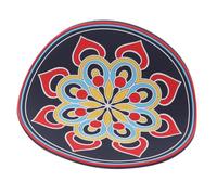 VINTORKY Almohadilla De Musical Para Cuencos De Mat Protectora De Pvc Diseño De Mandala Para y Curación