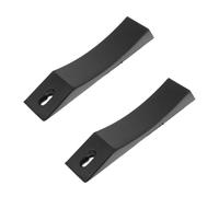 VINTORKY Almohadillas Antideslizantes para Barra de Silicona, Par de Protectores de Peso Muerto Portátiles Negros, Accesorios Fitness para Gimnasio y Levantamiento de Pesas