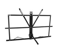 VINTORKY Atril Portátil para Partituras Musicales Plegable de Sobremesa, Soporte Ajustable en Ángulo, Compacto y Ligero Color Negro, Adecuado para Estudiantes y Músicos en Casa o Estudio