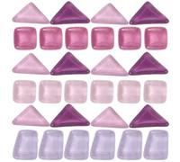 VINTORKY Azulejos para Manualidades de Vidrio Plano, Piezas Pequeñas Multicolor, Juego de Mosaicos para Bricolaje, Azulejos Decorativos Morados para Arte y Decoración Color Color Aleatorio