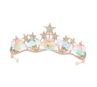 VINTORKY Barroca De Concha Marina, Tiara De Princesa, Accesorio Para El Cabello, Festividades, Diadema De Sirena, Clips De Concha Marina Para Niña