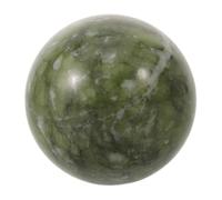 VINTORKY Bola de Cristal de Jade Verde Pulido para Embellecimiento del Hogar Energía Feng Shui y Fácil Mantenimiento Adecuado para Sala o Oficina