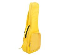 VINTORKY Bolsa para Ukelele 23 Pulgadas Acolchado, Transparente Bolsillo Lateral, Funda Portátil Amarilla para Transporte y Almacenamiento de Ukelele