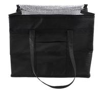 VINTORKY Bolsa Térmica para Alimentos Grande Asa De Mano y Bolsillo Frontal, Aislante De Papel De Aluminio No Tejido, para Supermercado y Transporte De Comida, Reutilizable y Portátil