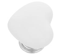 VINTORKY Botón de Inodoro Corazón Blanco Acrílico Pulsador Superior | Resorte Interno, Diseño de Presión Única, Agarre Mejorado, para Tapa Cisterna y Mantenimiento Rápido