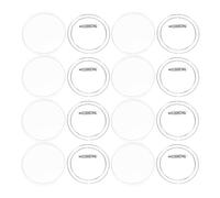 VINTORKY Botones Transparentes de Fotos Grandes de Acrílico 75mm, 10 Piezas, Resistentes a Roturas, Ideales para Manualidades y Bricolaje