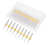 VINTORKY Brocas de Carburo para Grabado y Procesamiento Cnc de 1,0mm Juego de 10 Color Aleatorio sin Fallos ni Humo en Placas de Circuito Impreso