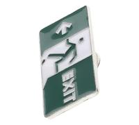 VINTORKY Broche cuello metálico con función glow in the dark para señal de salida, accesorio fashion statement para ropa y bolsos en eventos sociales