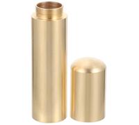 VINTORKY Caja de Cerillas de Supervivencia de Latón, Portátil, Resistente al Agua y Golpes, Pequeño Frasco Organizador para Camping y Senderismo, Práctico Portacerillas para Actividades