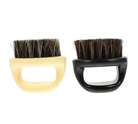 VINTORKY Cepillo para Barba de Barbería para Hombres 2 Piezas Cerdas de Jabalí y Abs, y Absorbente de Agua, Adecuado para Peinar y Limpiar el Vello