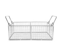 VINTORKY Cesta de limpieza ultrasónica: Cesta de filtro para limpiador ultrasónico de 11,81 x 7,87 x 6,30 pulgadas - Soporte de piezas de repuesto de malla para equipos de laboratorio