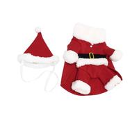 VINTORKY Chaleco para Perro de Navidad Rojo de Algodón Letras Impresas, Cómodo y Diseño de Moda para Mascotas en Actividades al Aire Libre