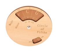 VINTORKY Círculo de Quintas de Madera para Guitarra y Piano, Herramienta Portátil para Práctica en Aula, Reforzando Teoría Musical y Progresiones de Acordes para Principiantes