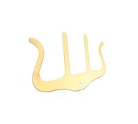 VINTORKY Clip de Metálico Portátil para Partituras Sujetapáginas para de para Libros y Partituras Color Dorado