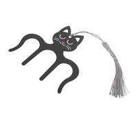 VINTORKY Clip para Partituras de Piano de Metal Negro Forma de Gato, Soporte Estable y Compacto para Músicos y Estudiantes, Sujetapáginas Decorativo para Teclado y Banda de Música