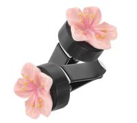 VINTORKY Clips Salida Interior Coche Acondicionado al para en Aire de Presa Ambientadores Forma de Flor Rosa, Resistentes Desgaste Desgarro, Material Plástico