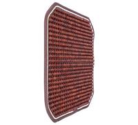 VINTORKY Cojín de Asiento de Coche de Madera Cuentas de Palo de Rosa, Cojín de Verano Portátil Naranja, Almohadilla Ventilada para Silla de Oficina y Uso Automotor, Diseño Transpirable