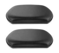 VINTORKY Cojín para Reposapiernas de Esponja Antideslizante para Silla de Ruedas Negro, Compatible, Fácil de Desmontar, Adecuado para Uso en Casa y Viaje, 1 Par
