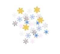 VINTORKY Confeti de Copos Blancos Navideños de Plástico para Decoración de Mesa y Fiesta de Navidad, 15g, Adecuado para Fiestas y Decoración de Ventanas