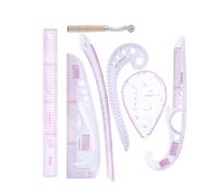 VINTORKY Conjunto de 7 Reglas de Costura a Medida para Patronaje, Regla Curva Francesa Flexible y Precisa, Herramientas de Dibujo para Confección y Diseño de Ropa Profesional