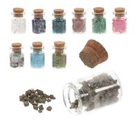 VINTORKY Conjunto de Botellas de Cristal, 10 Minibotellas Ornamentales, para Manualidades y Adornos de San Valentín