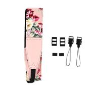 VINTORKY Correa Ajustable para Ukelele Estilo Hawaiano, Correa de Nailon con Gancho Resistente, Diseño Floral Rosa, Cómoda para Tocar y Accesorios para Instrumentos Estilo Varios estilos