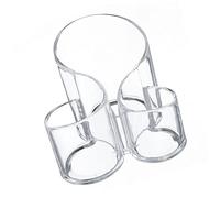 VINTORKY Cubo Para Guardar Brochas De Maquillaje De Acrílico Organizador De Cosméticos Para Mesa Gran Capacidad Para Contenedor De Almacenamiento De Maquillaje