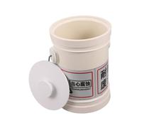 VINTORKY Cubo para Residuos Químicos de Laboratorio, Cubo para Eliminación de Residuos Ácidos y Bases, 1l, Beige, Boca Ancha, Tapa Antifugas, PP, para Laboratorios de Varios Estilos