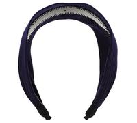 VINTORKY Diadema Ancha Antideslizante de Tejido Diseño Francés Elegante para Mujer y Niña, Banda de Tela Cabello Adecuado para Actividades Intensas y Ocasiones Variadas