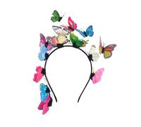 VINTORKY Diadema de Mariposas de Plástico Ligera y Cómoda para Mujer Banda Cabello Creativa Adecuado para Aniversarios y Ocasiones Obsequios