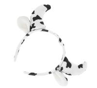 VINTORKY Diadema de Vaca Adorable Cuernos Blancos, Suave y Cómoda, Adecuado para Disfraces de Halloween, Fiestas y Uso Diario, Accesorio Versátil y Divertido