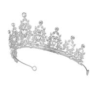VINTORKY Diadema para Mujer con Adorno de Rhinestones Ligera y Cómoda para Cumpleaños Fiesta y Bodas Diseño Clásico y Elegante para Princesas Accesorio de Pelo Decorativo