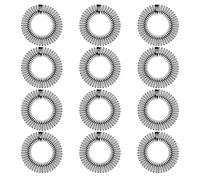 VINTORKY Diademas Elásticas Negras Peine Invisible para Mujer, 12 Piezas de Abs Flexibles para Peinado Profesional y Mañanas Ocupadas