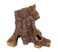 VINTORKY Escondite y CREA Ambiente Oscuro de Resina para Reptiles Forma de Agujero de Árbol, Resistente a Manchas para Terrarios de Reptiles