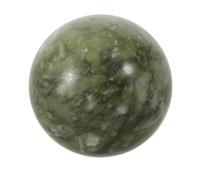 VINTORKY Esfera de Piedra de Jade Verde Natural Bola de Cristal para Meditación y Decoración Feng Shui de 5 CM Pulida Energía Espiritual y Abundancia para Adornar Estantes y Escritorios