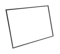 VINTORKY Espejo de Piso y Diseño Elegante para Zapatería Reflejo Claro Marco de Aleación de Aluminio Negro Adecuado para Entrada y Prueba de Zapatos