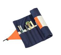 VINTORKY Estuche Portalápices y Diseño Enrollable Varios Compartimentos Elásticos de Lona Resistente al Desgaste Portátil para Dibujo y Bocetos