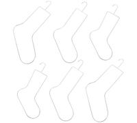 VINTORKY Expositor metálico para calcetines 6 unidades, plantilla para calcetín de crochet y tejido, con ajuste y retención de forma, perfecto para mostrar y organizar calcetines en