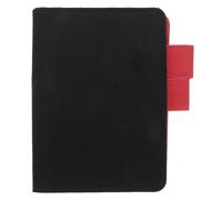 VINTORKY Funda para cuaderno A6: Funda de tela PU para agenda o cuaderno con portabolígrafos, ranura para tarjetas y bolsillo interior - Protector de bloc de notas para tomar notas a diario, color